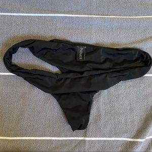 Indah Black Thong Bikini